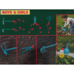 Súprava záhradného náradia zeleno-červená